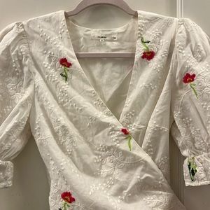 Tularosa Floral Embroidered Top